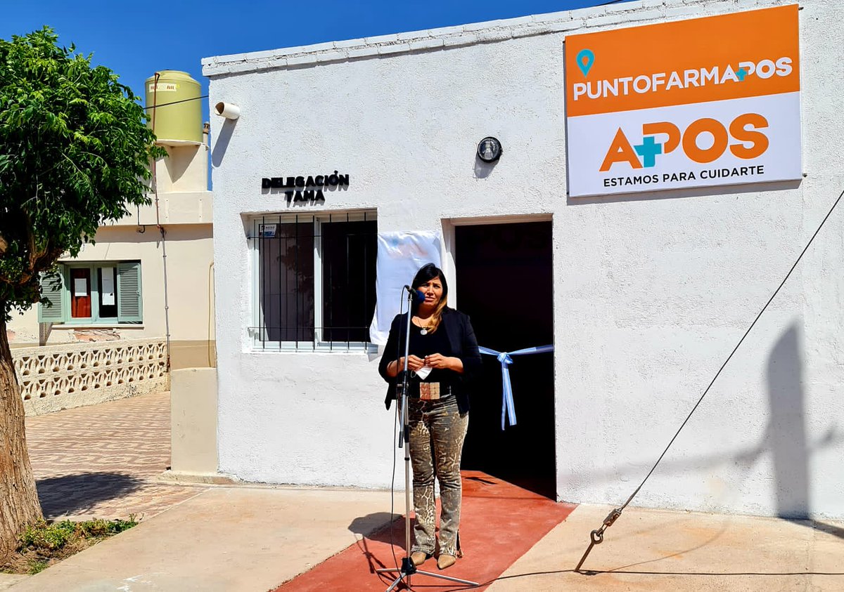 APOSLR's tweet photo. #HOY❗
🔵La localidad de #Tama, Dpto Gral Ángel Vicente Peñaloza, ya cuenta con su Punto #FARMAPOS .
🔵En #APOS seguimos trabajando para garantizar el acceso a los servicios de la obra social en toda la provincia
#APOSFederal #EstamosParaCuidarte #LaRioja #ProvinciaQueLate https://t.co/vFyQrA7qIy