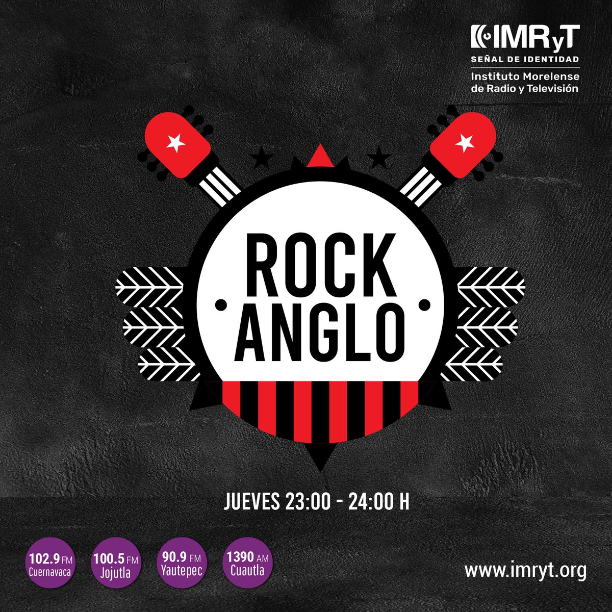 RTvMorelos's tweet photo. De lunes a domingo #LaRadioDeMorelos te invita a pasar una noche agradable con su programación musical.
▶️ #DalePlay a los sonidos del #rockanglo🎧🎸🥁 de 23:00 a 24:00 hrs.
📻102.9 | 100.5 | 90.9 fm | 1390 am
🌐https://t.co/sl7IYCR9y1 https://t.co/ls187uFvcC