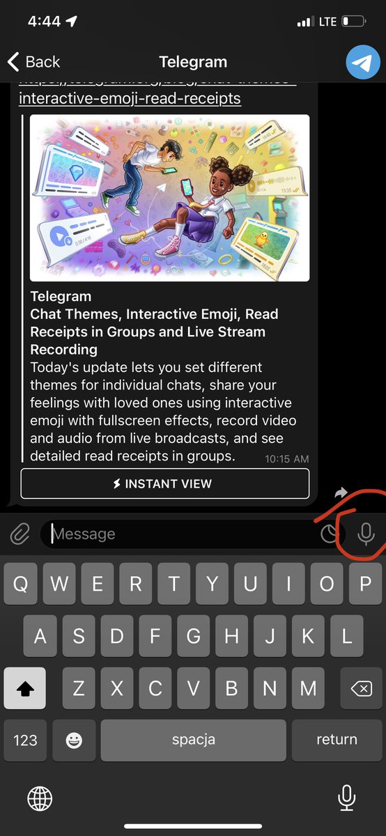 scIsNotCnsprcy's tweet photo. @telegram is there any way to disable the audio/video quick messages? I know I can disable the microphone access but my problem is that I constantly hit that button by accident. Since I, nor any of my friends, use this feature I will like to disable it like native dictation can. https://t.co/EqAw9cyv4O
