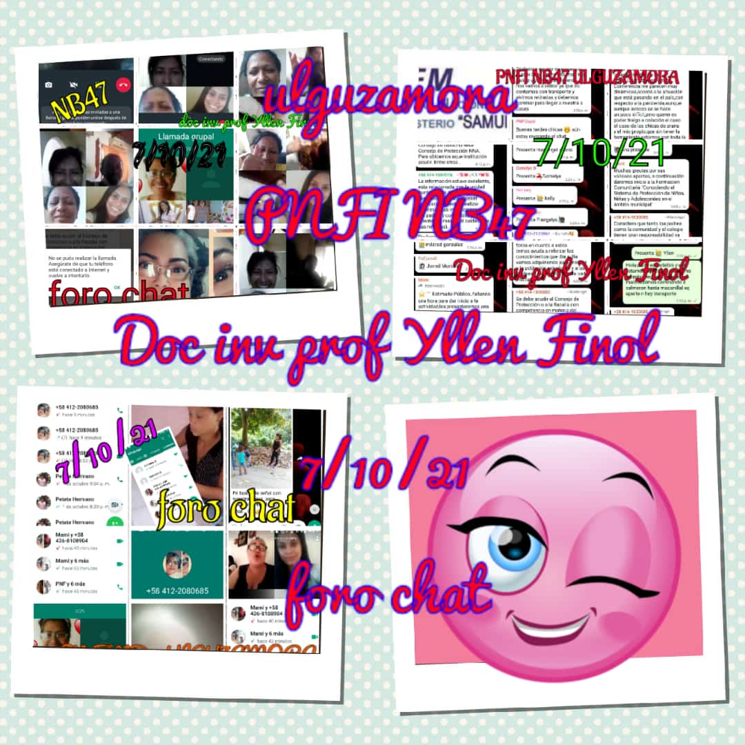 UlguZamora's tweet photo. UNEM-UTGU Miranda-ULGU Zamora.
Foro chat, seccion NB47 PNF Inicial Doc Inv prof Yllen Finol; estudio de caso, Unidad Curricular: Educación  sexual y reproductiva y responsabilidad social. Escuela Familia y Comunidad; conociendo la LOPNNA EN NUENTRO MUNICIPIO https://t.co/BWu61vsMLT
