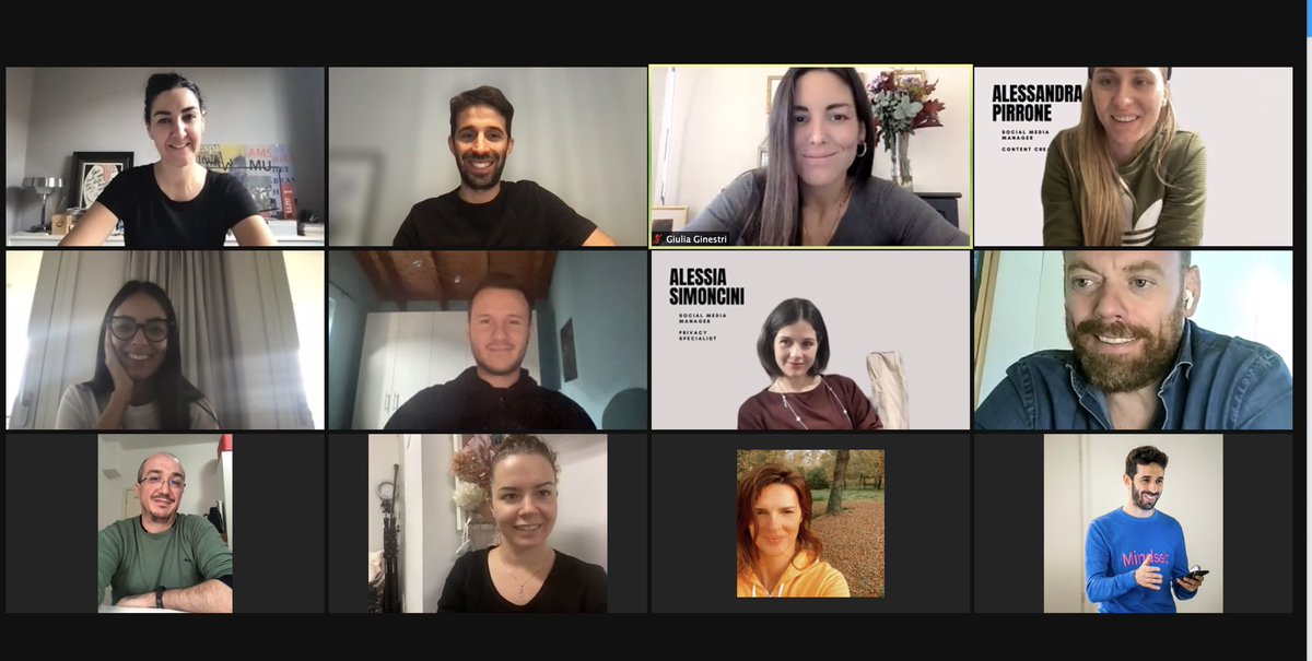 Una parte dei nostri ragazzi del percorso 
SOCIAL MEDIA COACH TO BE

Nel percorso, attivo da un anno, abbiamo oltre 30 futuri e ormai attuali social media coach che formano una squadra fortissima pronta ad aiutare aziende ed attività nella comunicazione con la mentalità Mdm!