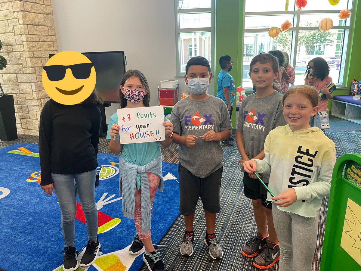 Every single group from my 2 classes solved their 3 challenges and broke out of their lock boxes! 🥳 There was a special prize inside PLUS house points!!! 👏🏼 We ❤️ <a href="/FoxLibraryKISD/">Fox Library</a> #likeafox