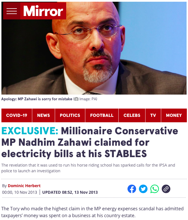 MarxMedia's tweet photo. Nadhim Zahawi wants to pipe down on the subject of heating bills
£6k he claimed for his horses...and we paid that bill, too
#BBCQT https://t.co/KnxqoYCHo9