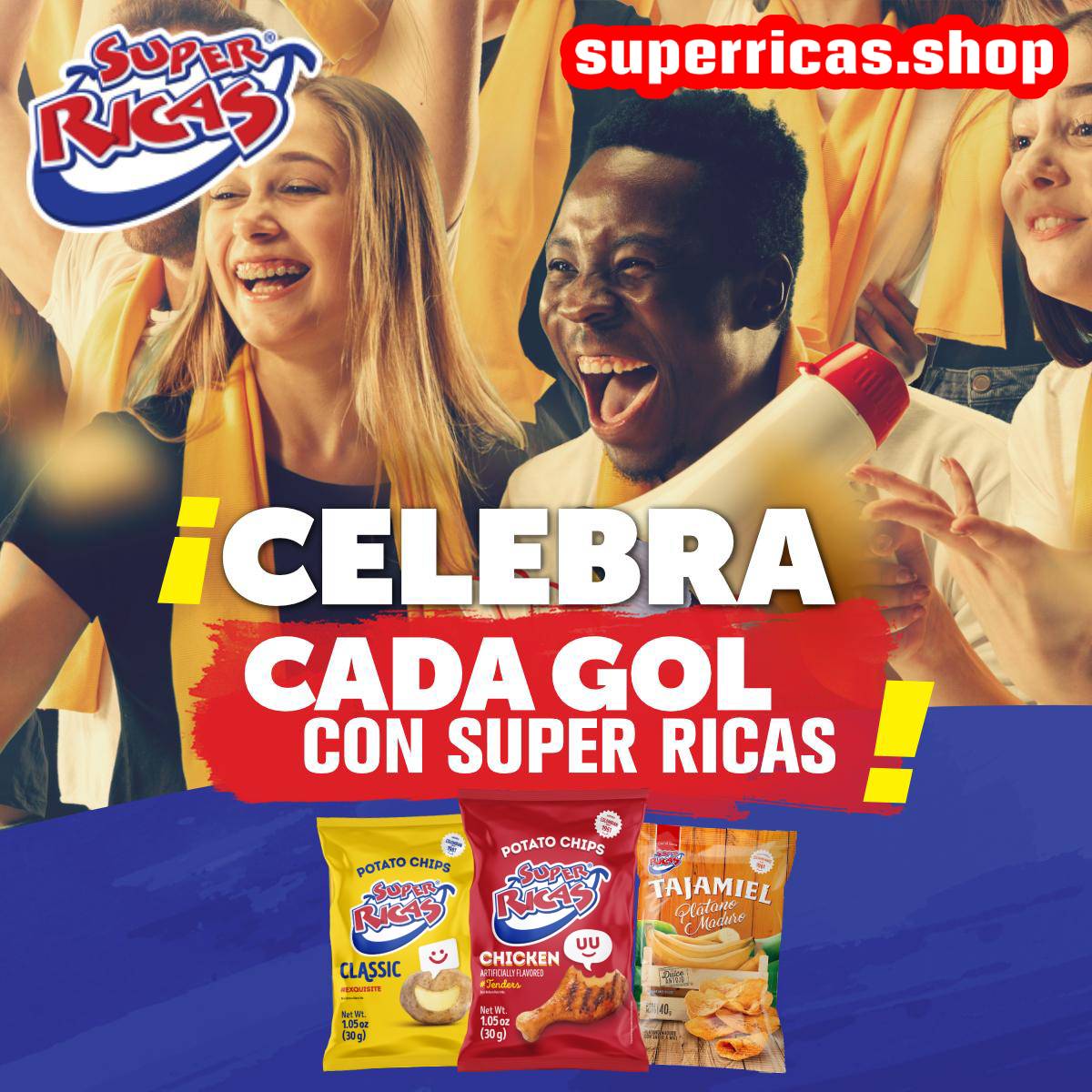 superricasus's tweet photo. Hoy tenemos futbol del bueno con @FCFSeleccionCol  ¿Ya estás preparado con tus Super Ricas? 
Celebramos con un 20% de descuento en https://t.co/A1BBdfx6XW con el código FUTBOLCOLOMBIA

#VamosColombia #Colombia https://t.co/lYwKWnR7op