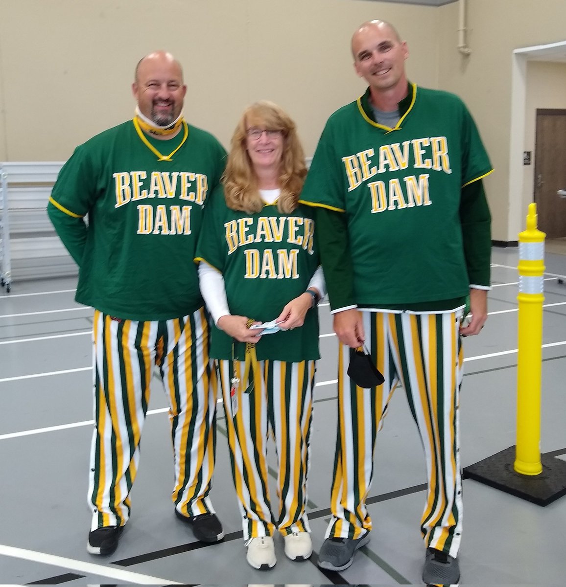 The BDHSPE Team does Twins Day our way! #BDFam 💚💛