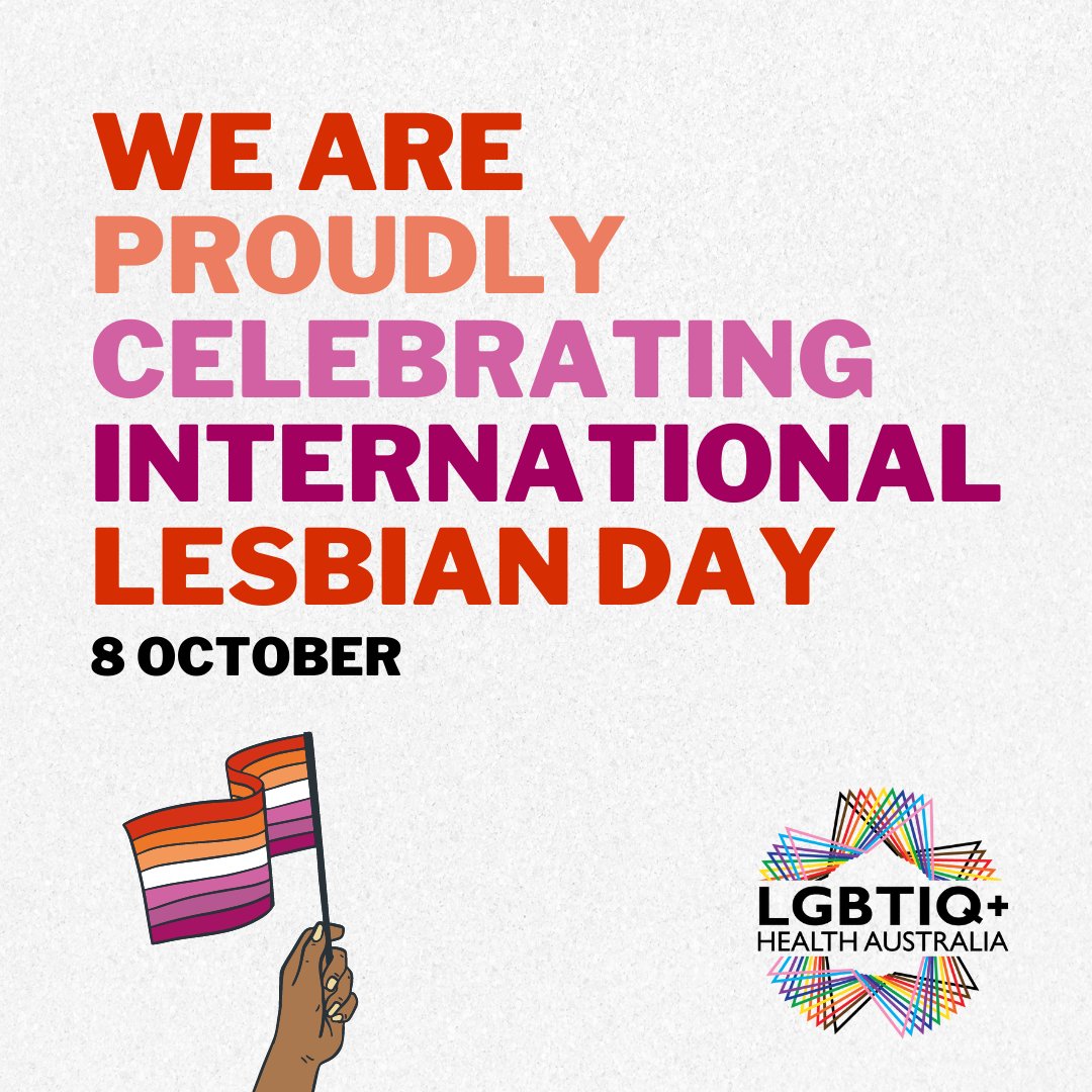 Today is International Lesbian Day! 

#InternationalLesbianDay celebrates lesbian culture and visibility on the 8th of October every year. It's a day to be shared by lesbians and allies of lesbian rights around the world.