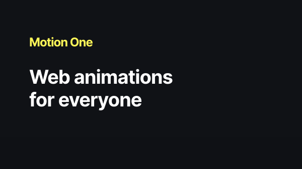 Jay52_TX's tweet photo. #MotionOne : An animation library with tiny file size and great performance. || #JavaScript #WebDev #Coding https://t.co/kxc3mfWJEb https://t.co/e2ns8abcIU