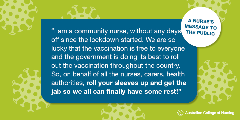 Nurses have passed on powerful messages urging the public to assist the profession during this challenging time. Download our 10 Ways to Support Nurses poster at acn.edu.au/covid-19 and share it with your network to inform the community about ways to make a difference. 💚