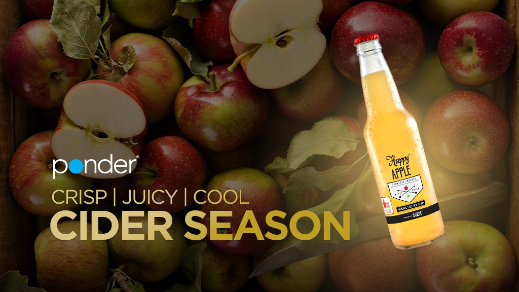 Autumn means its that time of year again, CIDER SEASON! 

Crisp fall days full of crispy fallen leaves call for a crisp <a href="/HappyAppleWA/">Happy Apple</a> cider: bit.ly/PonderAutumnCi…

 <a href="/EvergreenHerb/">Evergreen Herbal</a> <a href="/sorsetech/">SōRSE Technology</a> #cannabisdrinks