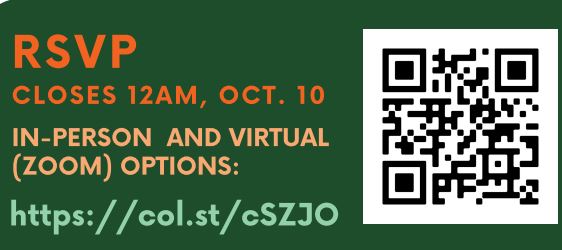 RSVP ASAP for Oct. 13 event: Making Sense of Social Equity