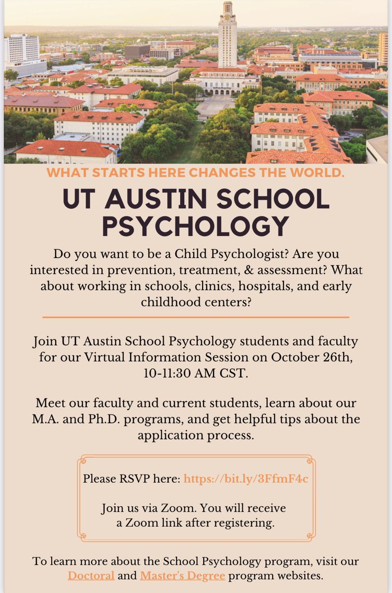 Do you want to be a child psychologist? Are you interested in working in schools, clinics, hospitals, and early childhood centers? Come learn about School Psychology!