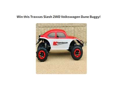 GooseGiveaways's tweet photo. Traxxas Slash 2WD Volkswagen Dune Buggy Giveaway 

🖱️ Click here for sweepstakes link and details 👉 https://t.co/83mgj1INvf

🌍️ US (48 contig), 18+

#sweepstakes #giveaway #contest #contestalert #win #giveawaycontest  #dunebuggy #buggy #beachbuggy #offroad #vwbuggy https://t.co/YxRc19txhV