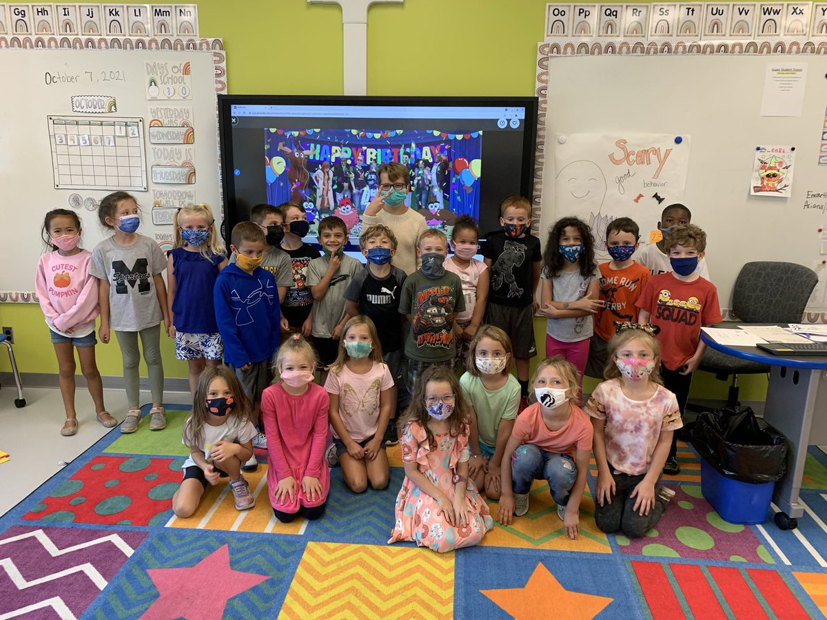 Happy Birthday to one of our favorite 4th graders , Ryder !! 1st grade was happy to celebrate with you ! <a href="/MontourSD/">Montour School District</a> #montourproud