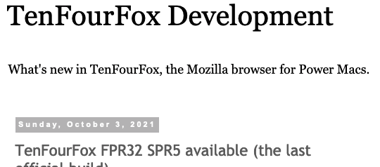 mpc7500v2's tweet photo. #TenFourFox FPR32 SPR5 available (the last official build)
https://t.co/OfEgIoAMho
#PowerPC #PPC750 #MPC7400 #PPC970 #Firefox https://t.co/EqaU3t2ZfH