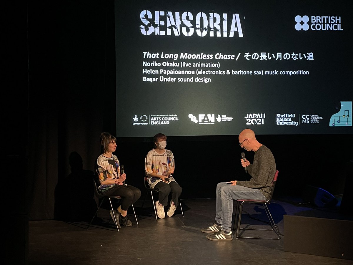 joelvmills's tweet photo. Great evening @SensoriaFest in Sheffield seeing two new #FAMLAB international film and music projects, Daud, and That Long Moonless Chase supported by @BritishMusic_ and hearing from some of the artists who collaborated across the miles during lockdown. https://t.co/bgpmmALq8b