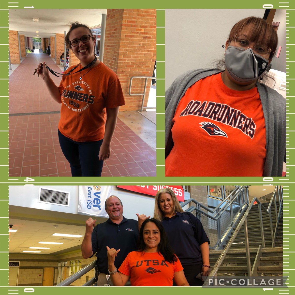 LEE HS shows their <a href="/UTSAFTBL/">UTSA Football 🏈</a> spirit today!  #BirdsUp <a href="/DannyKloza/">DK9</a> <a href="/LEEVolsFootball/">LEE Vols Football</a> <a href="/dehinchman/">Denise Hinchman</a> <a href="/DaveDretke/">Dave Dretke</a> @LEEAPCastaneda