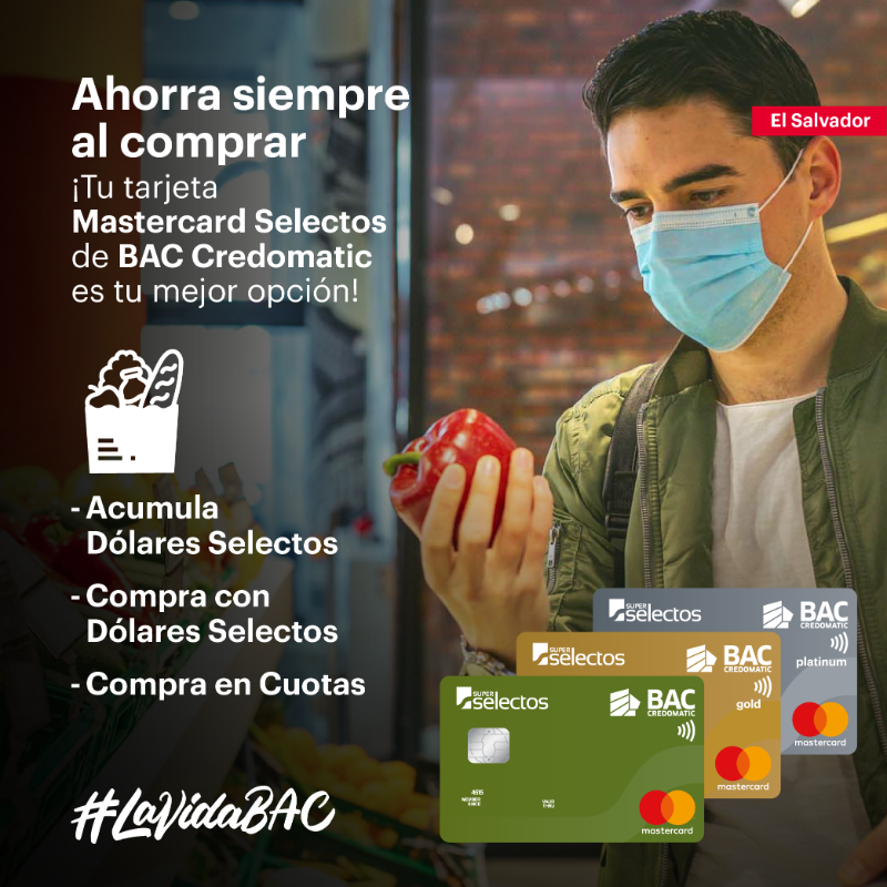 BACCredomaticSV's tweet photo. ¿Quieres sacar el mayor provecho al hacer el súper? ✅
Tu tarjeta #Selectos de #BACCredomatic es la opción que estabas buscando.🛒🍍🍎🥦
Aprovecha un 𝟳% 𝗱𝗲 𝗗𝗼́𝗹𝗮𝗿𝗲𝘀 𝗦𝗲𝗹𝗲𝗰𝘁𝗼𝘀 por compras dentro de cualquier 𝗦𝘂́𝗽𝗲𝗿 𝗦𝗲𝗹𝗲𝗰𝘁𝗼𝘀
Solicita tu tarjeta👇