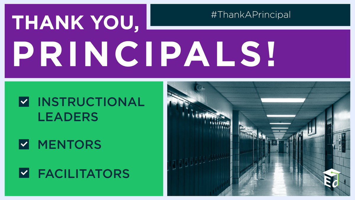 Principals: Thank you for your instructional leadership and helping teachers, students, and families succeed. #ThankAPrincipal #ThankYouThursday