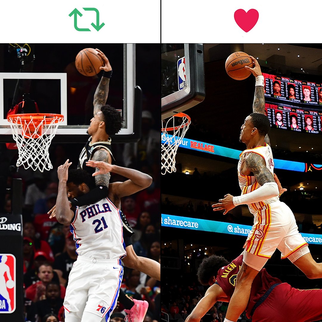 ATLHawks's tweet photo. Which @jcollins20_ poster takes the crown? 🤔 https://t.co/UkQ8dF5YC3