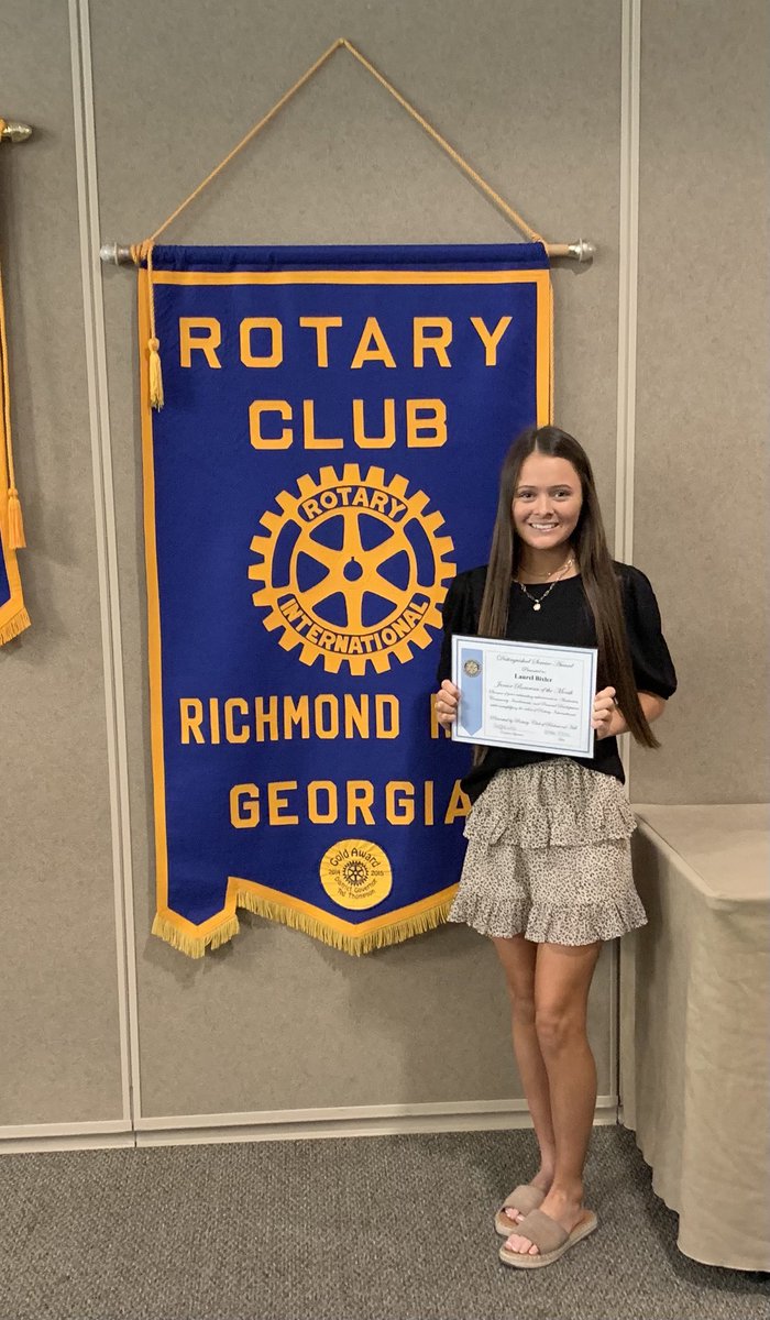 Thank you Jenny Kea for nominating Laurel as Rotary student of the month!!! We are so proud of her.  #RHHS