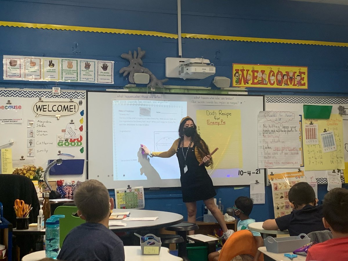 miss_tudisco's tweet photo. Some pictures courtesy of the best supervisor in the world @McMaryJean from the “Enemy Pie” (my new favorite book) lesson on my birthday! #MineolaProud #EnemyPie #InteractiveModeling #Literacy #SEL @mrs_ekloff @valerie_sunjka @Hampton_Street @AdelphiU https://t.co/QJzPZxZxcv