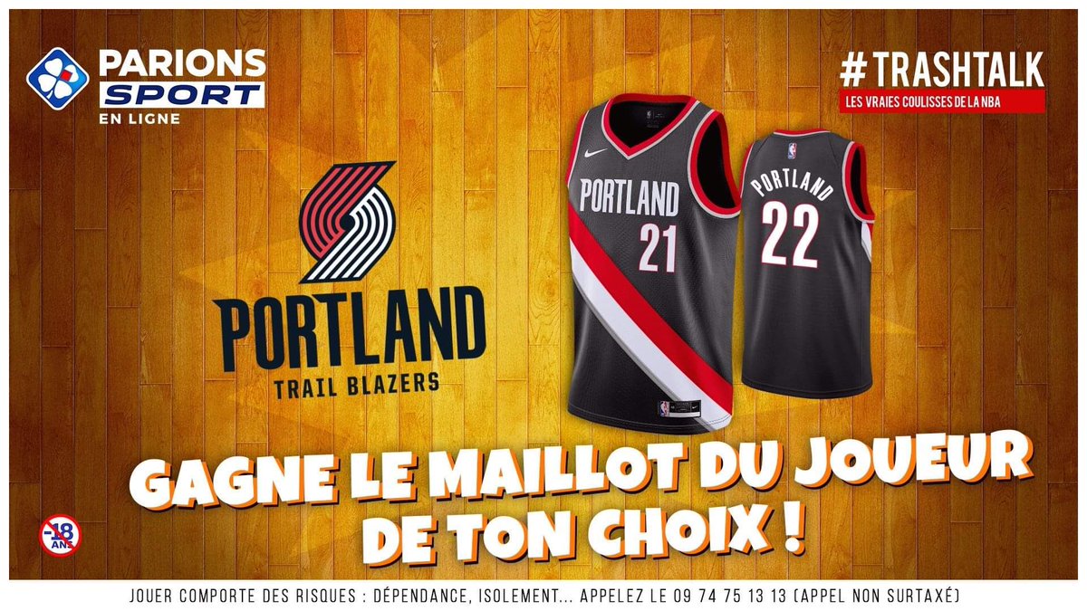 TrashTalk_fr's tweet photo. 🎁 JEU-CONCOURS ! 🎁 

Avec les #30PREVIEWSEN30JOURS, TrashTalk et ParionsSport te font gagner 1 maillot par jour !! 😱

🚨 GAGNE LE MAILLOT DU JOUEUR DE TON CHOIX CHEZ LES BLAZERS !! 🚨

Pour participer :

1⃣ RT CE TWEET 
2⃣ FOLLOW @TRASHTALK_FR ET @PARIONSSPORT

(TAS LE 13/10) https://t.co/1EBS8pumEK