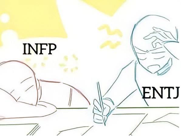 MBTIarabi's tweet photo. #INFP + #ENTJ https://t.co/iQdlXI1VcM