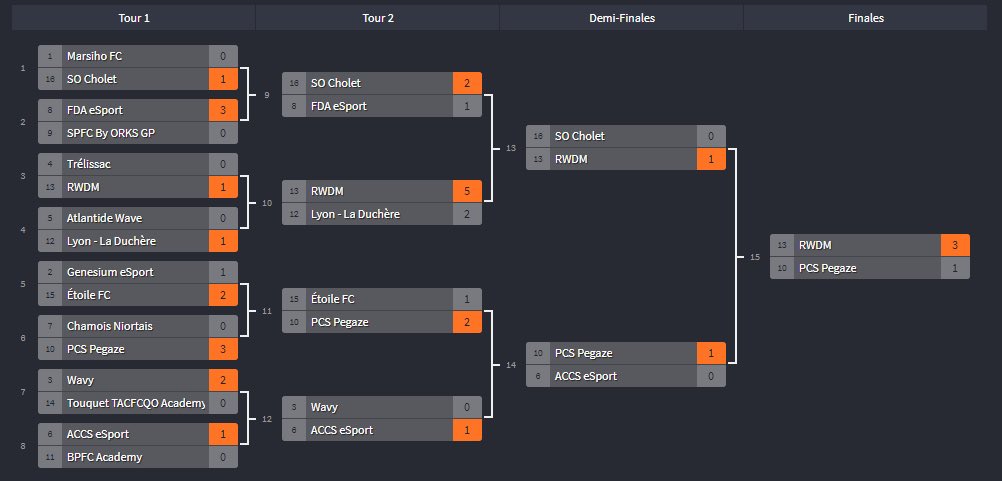 ActuClubProFR's tweet photo. ⚽️ Ce soir avait lieu le tournoi de préparation eSportFA avec 330€ en jeu organisé et cast par @reportrgg! 

🥇 @RWDMeSport  
🥈@PCSPegaze 
🥉 @ACCSEsport @SOCholetEsports 

Merci à @Reborn_Wayne @RodPardelle @Yuestud pour le cast de qualité et à toute les équipes! https://t.co/q63P7sRz5w