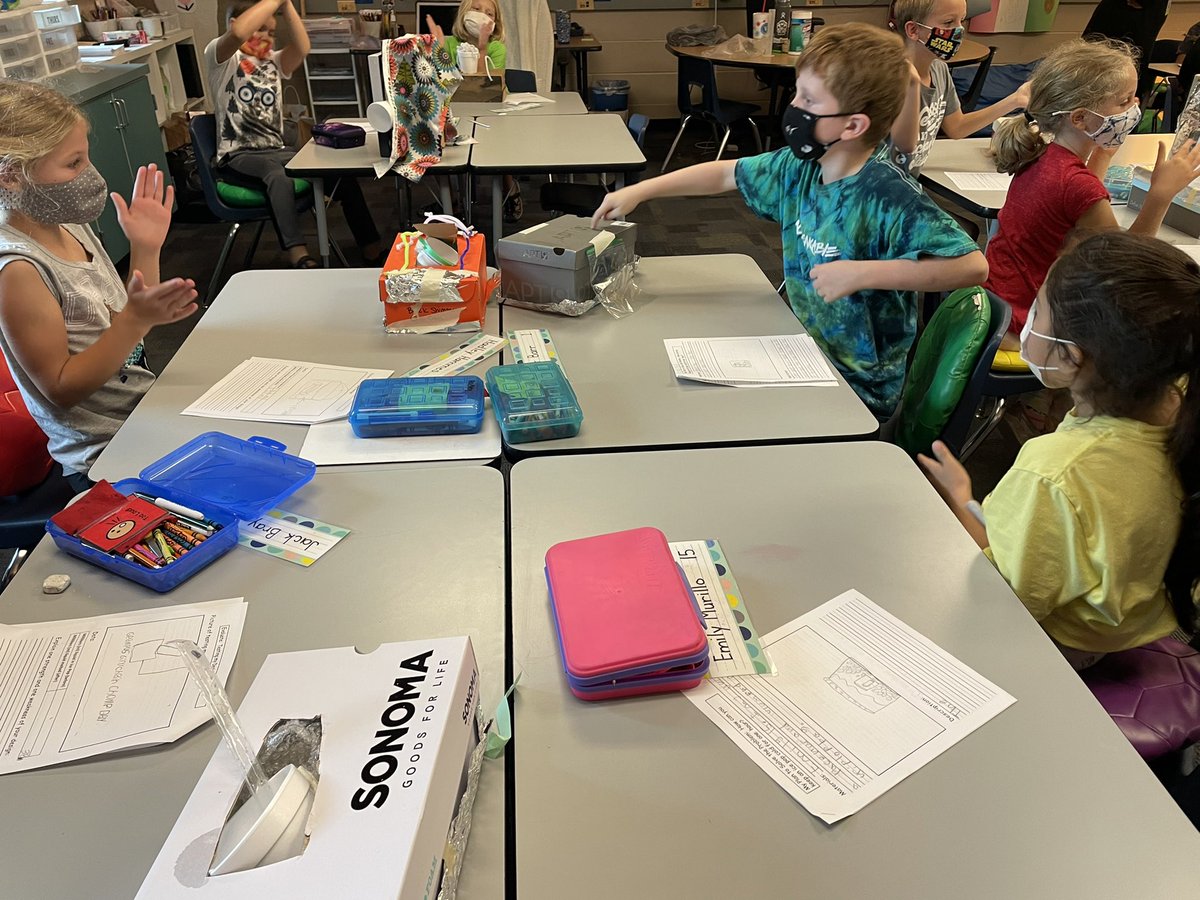 OTEAnderson's tweet photo. These 2nd graders were testing out their self made insulators in this @PLTWorg lesson!  It was awesome to see!! @GAvery_SU @KalisRyan @SunflowerSMSD https://t.co/DC2g2kAFn6