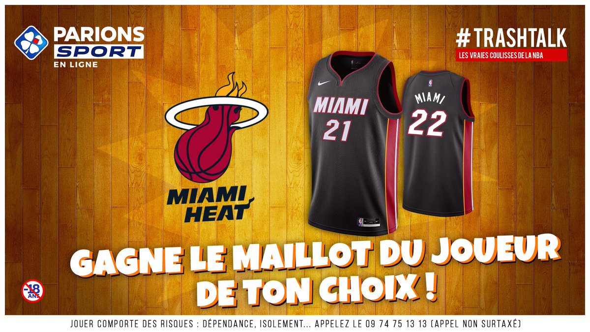 🎁 JEU-CONCOURS ! 🎁 

Avec les #30PREVIEWSEN30JOURS, TrashTalk et ParionsSport te font gagner 1 maillot par jour !! 😱

🚨 GAGNE LE MAILLOT DU JOUEUR DE TON CHOIX CHEZ LE HEAT !! 🚨

Pour participer :

1⃣ RT CE TWEET 
2⃣ FOLLOW @TRASHTALK_FR ET @PARIONSSPORT

(TAS LE 15/10)