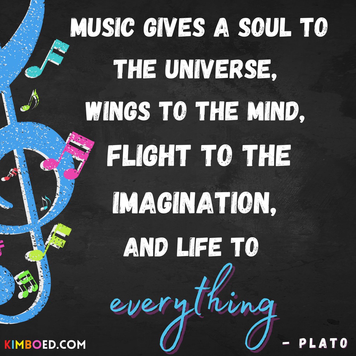ChildrensMusic's tweet photo. “Music gives a soul to the universe, wings to the mind, flight to the imagination and life to everything.” - Plato

#musicislife #musicquotes #quote #quoteoftheday https://t.co/LHVkcP414j