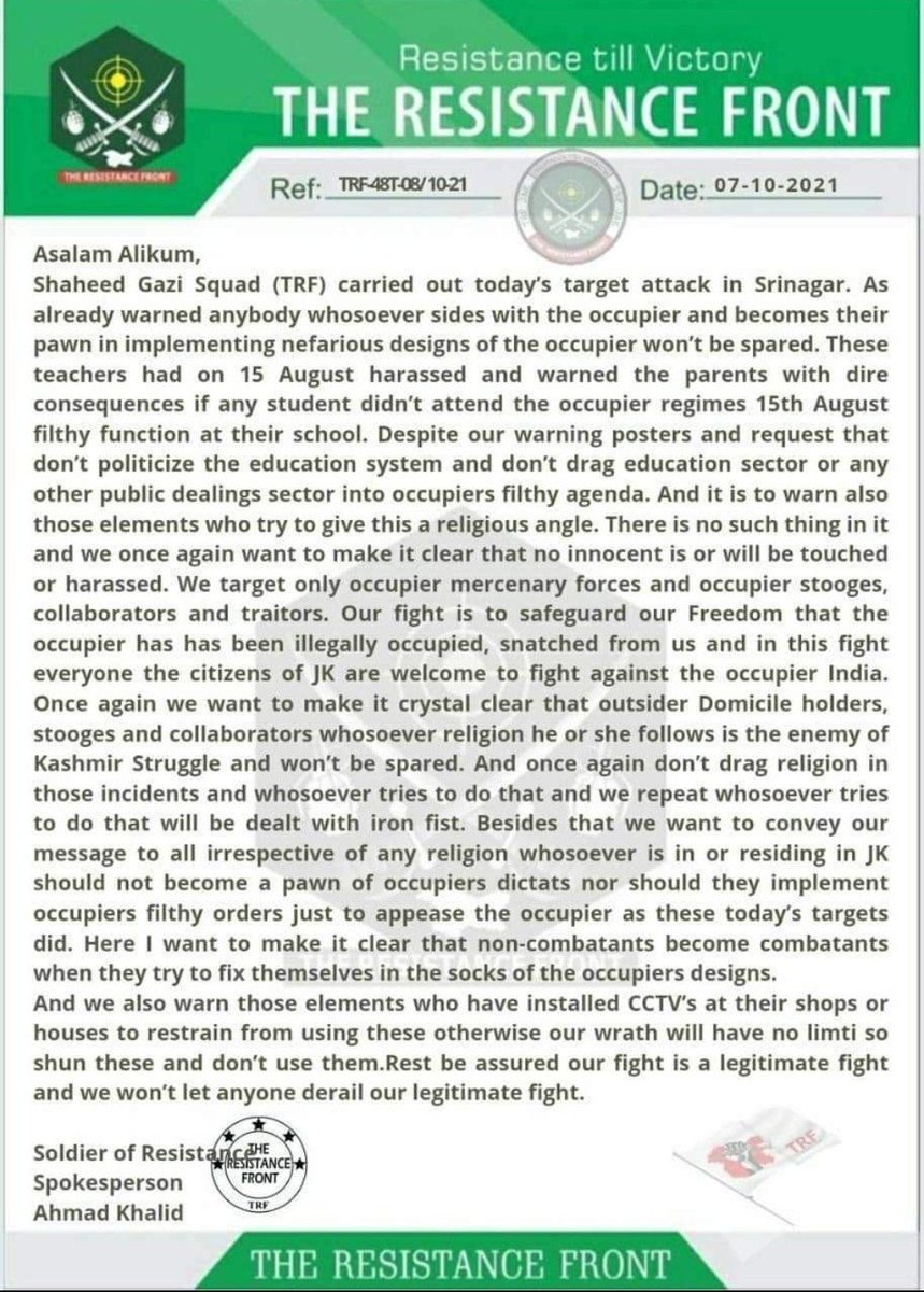 aaummh's tweet image. Dear #ResistanceFront, if u have some gaanv me guda, then provide your response for Muzaffar Wani, if it was not for religion specific. #Kashmir

Regards,
Tumhre real vale Abbu✌️