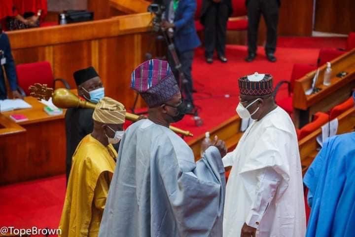 At 2022 Budget Presentation by President <a href="/MBuhari/">Muhammadu Buhari</a> 
7th October, 2021 
@DrAhmadLawan 
<a href="/NGRSenate/">The Nigerian Senate</a>