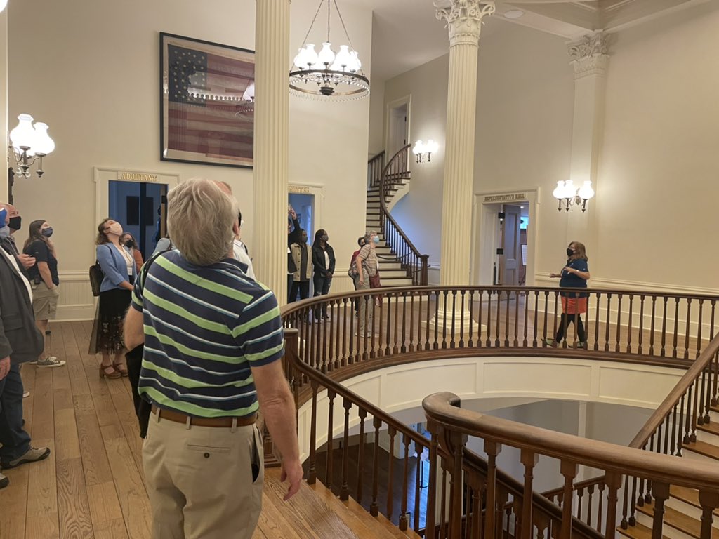 JacobFriefeld's tweet photo. Conference on Illinois History tour in the @OldStateCapIL #IL21 https://t.co/HAvOEQDCmi