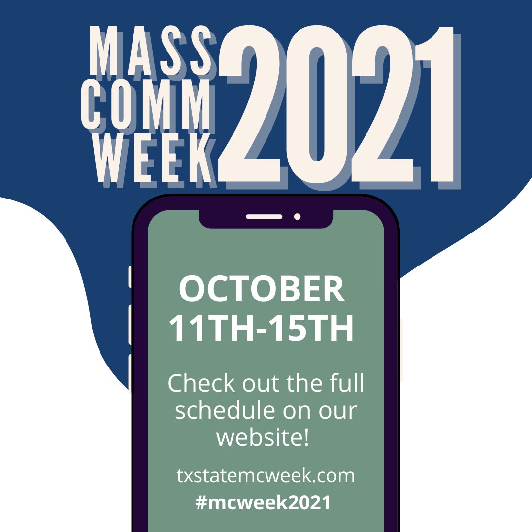 Don't forget to follow and visit our website to keep up with the exciting week we have planned! TONgueS of guest speakers to check out! 😜 #TXST