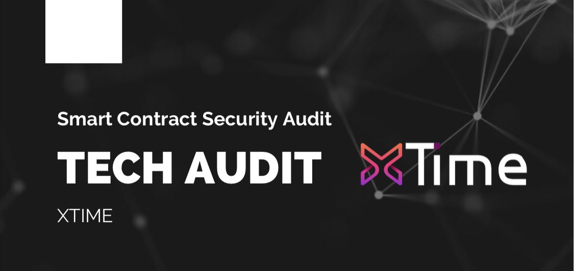 Tech Audit performed a complete Smart Contract audit of 
<a href="/SLV_XTime/">XTime🇸🇻</a> 
x.com/SLV_XTime

The report is issued and you can find it mailbox and github
github.com/TechAuditUSA/S…

#TECHAUDIT #BSC