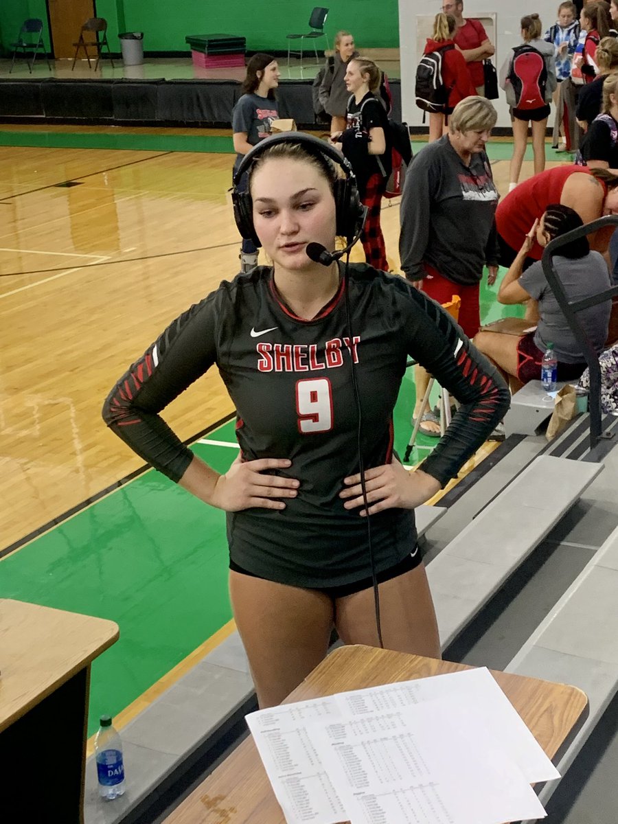 oh_report's tweet photo. Final Score: The Shelby Whippets take down the Clear Fork Colts tonight in four sets, 3-1. Player of the Game honors went to junior Marleigh Albert! @scsathletics1 🏐 https://t.co/H2VIE5BDba