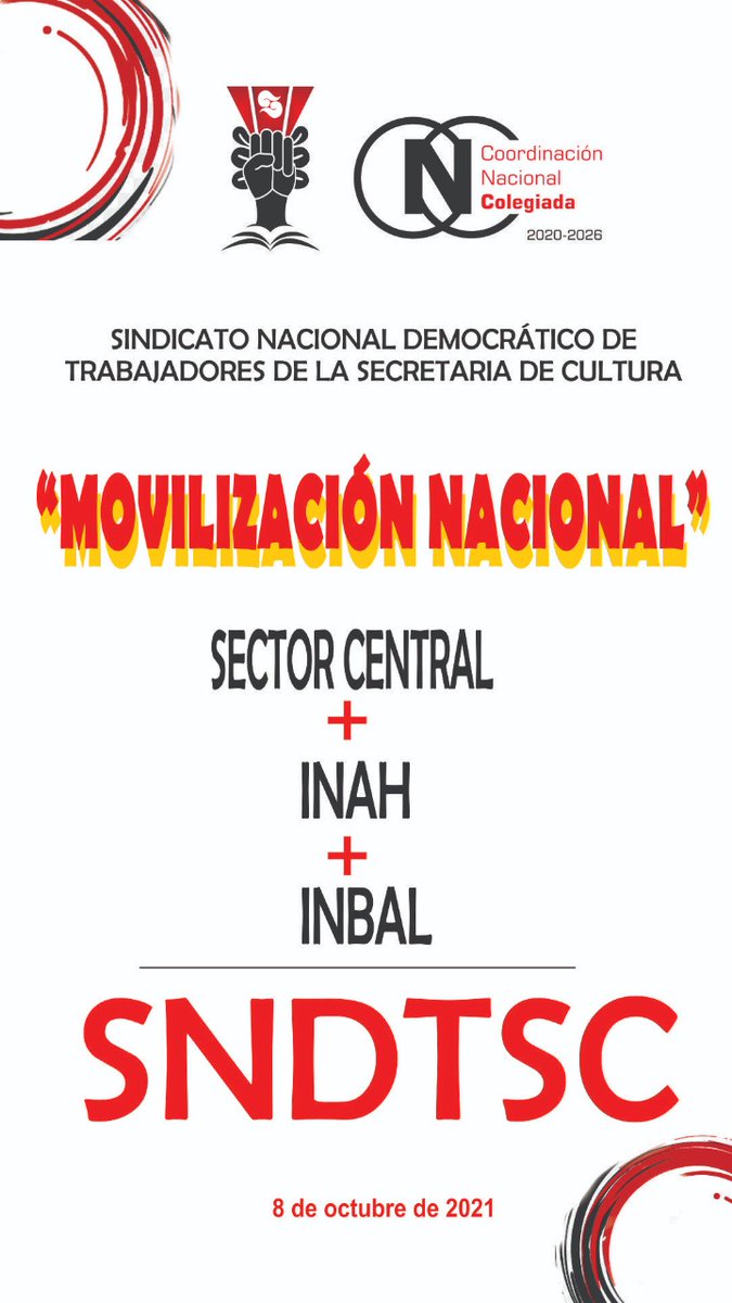 cnc_sndtsc's tweet photo. @cultura_mx @INAHmx @alefrausto @bellasartesinba
#RespetoAlosDerechosAdquiridos
#RespetoAlasNegociaciones
#CumplimientoAlosAcuerdos
#TodosSomosSNDTSC
#TrabajadoresDeLaCulturaEnLucha
#SectorCentral+INAH+INBAL=SNDTSC
#IncrementoAPrestaciones
#CumplimientoAlasObligacionesPatronales https://t.co/ij2UQQjYsY