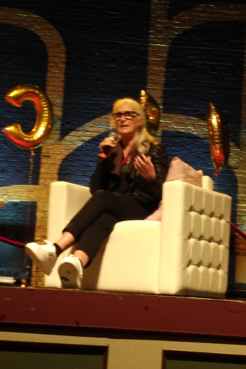 daniaile's tweet photo. #Masterclass with a master and hero of mine #JaneCampion at #FNC to present her soon to be  multi #Oscar Nominated film #Powerofthedog produced by our very own maverick #RogerFrappier of #MaxFilms https://t.co/XLTjtbufY7