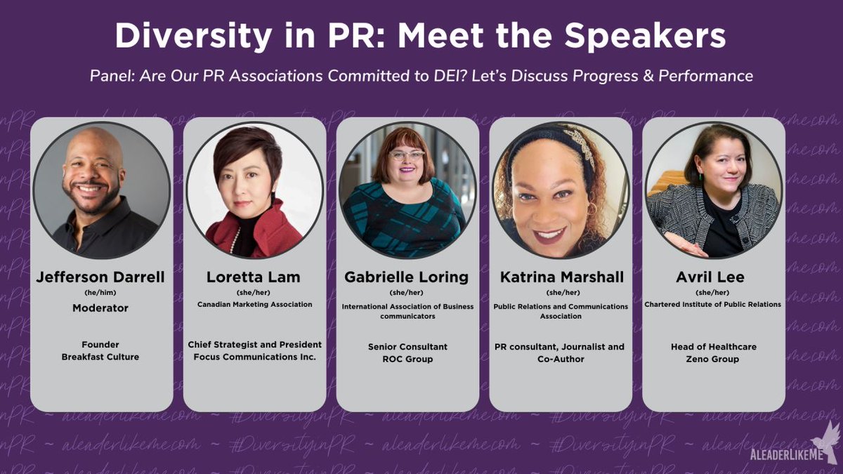 #DiversityInPR conference creates a tremendous opportunity to discuss the blind spot of D&amp;I, as well as how leaders can catch up on D&amp;I strategy and measurement.

We look forward to seeing you all at the panel at 9:50 a.m. on October 14.

Register now: bit.ly/3EYV4UR