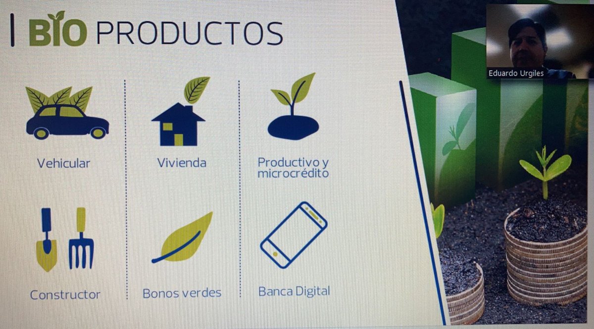 espae's tweet photo. Eduardo Urgilés,gerente de Tesorería de @BancoPichincha explica la exitosa emisión de bonos verdes  destinada al sector vivienda sostenible, vehículos, sector productivo y microcrédito. "Quisimos activar el mercado verde en el país a través de una oferta de servicios innovadora". https://t.co/z7YVwwUkn2