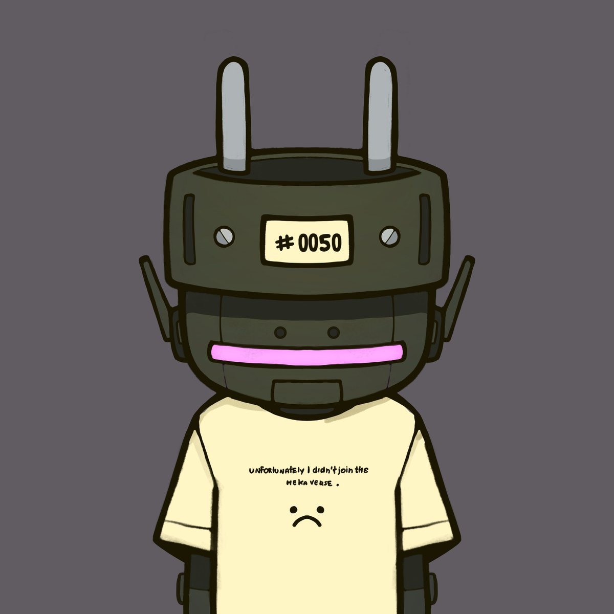 Plug_heads's tweet photo. Unfortunately I didn't join the mekaverse :(

The last Plughead of the first season, to close with a flourish and with the sadness of many, voice I present "Two" the Plug that failed to join the mekaverse. 

https://t.co/USpl7vwtuV

#Plugsociety #MekaVerse #NFT https://t.co/1MQtK6ZxaM