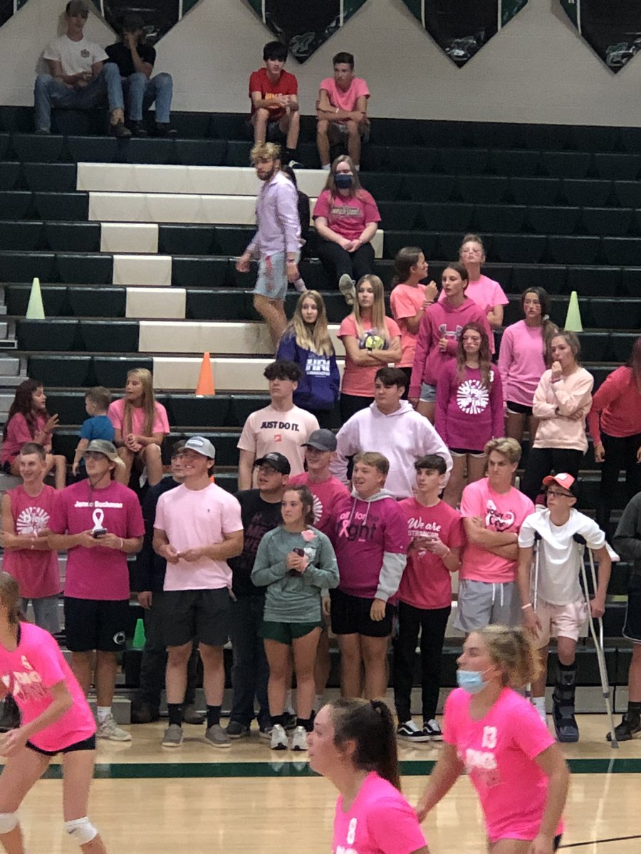 JBrocketathlete's tweet photo. Rocket Rowdies are out supporting the Lady Rocket Volleyball Team this evening. https://t.co/jhd2hIfsIJ