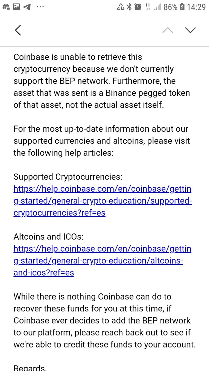 sonmel12's tweet photo. @elonmusk Elon please help us to lobby coinbase to support bep20. Hundreds of customers money is in limbo. Please help. #coinbaseacceptbep20# https://t.co/n2evZomPpB