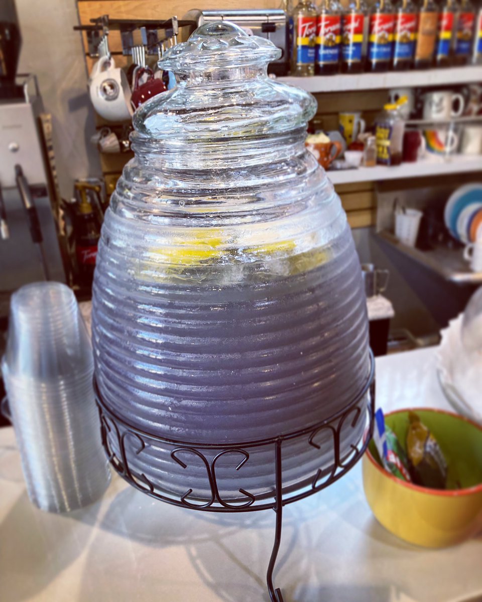 RC_Coffee's tweet photo. Shop and Sip with us! Serving up a Lavender Tom Collins. We’ll be open as long as there’s sippin’ and shoppin’.
💜🍋 
#shopnsip #shoplocal #siplocal #lavender #tomcollins #thursdayvibes #hillcrest #allarewelcome https://t.co/4lCL2cx0Oc