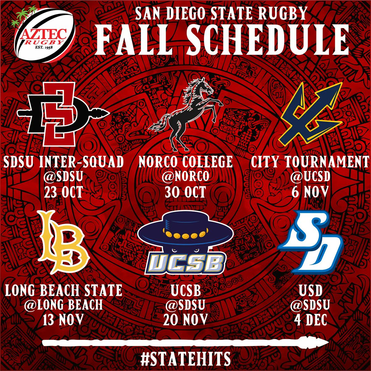 We're looking forward to coming back and playing Rugby this year! Hope to see you all out on the pitch!