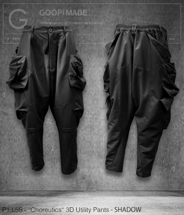 GOOPiMADE 21AW 3D Utility Pants SHADOW-