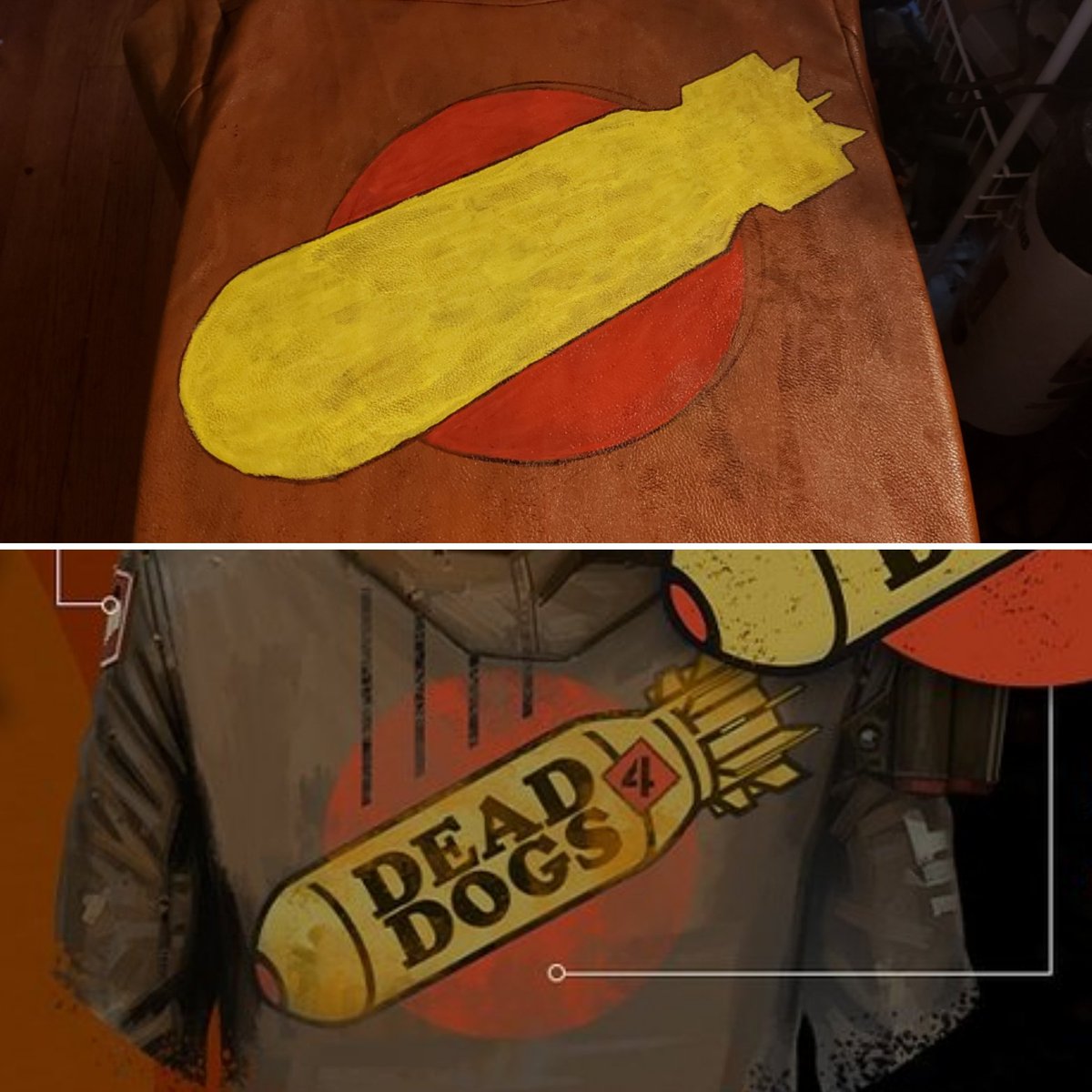 GreyWolf7880's tweet photo. Finishing up the details on Colt's jacket.
🔄🧔🏾💥🔫👩🏾🦱💥🔫🧔🏾💥🔫👩🏾🦱🔄
#Cosplay #CosplayWIP #WIP @bethesda @deathloop @BethesdaStudios #Deathloop #DeathloopCosplay #ColtVahn #ColtVahnCosplay #Bethesda https://t.co/j7d9oSZkut