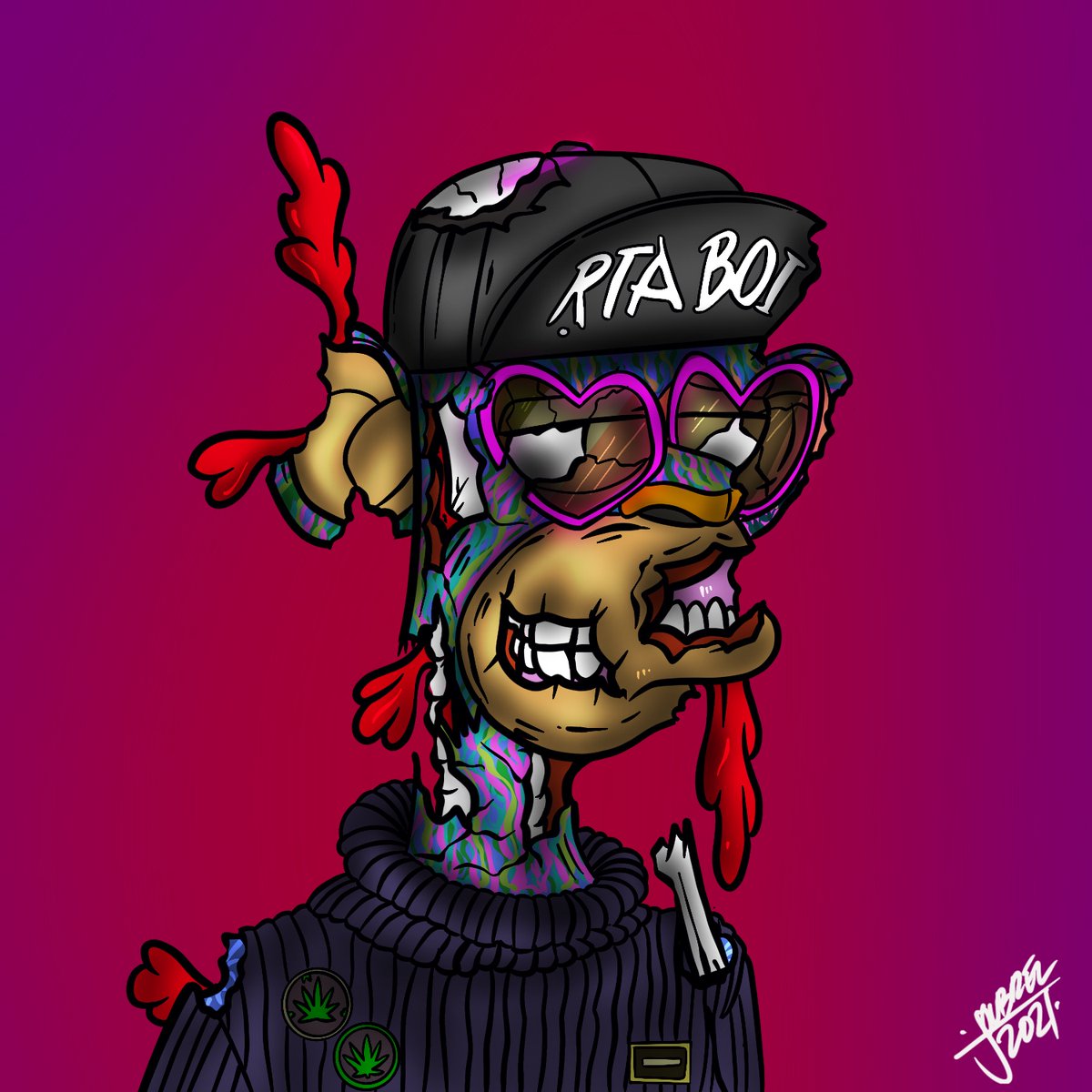 mentalist420's tweet image. just got my dope #StonedApeZ dervs from @iamMRJOUBREL 

🌿🦧🍄🪐🛖