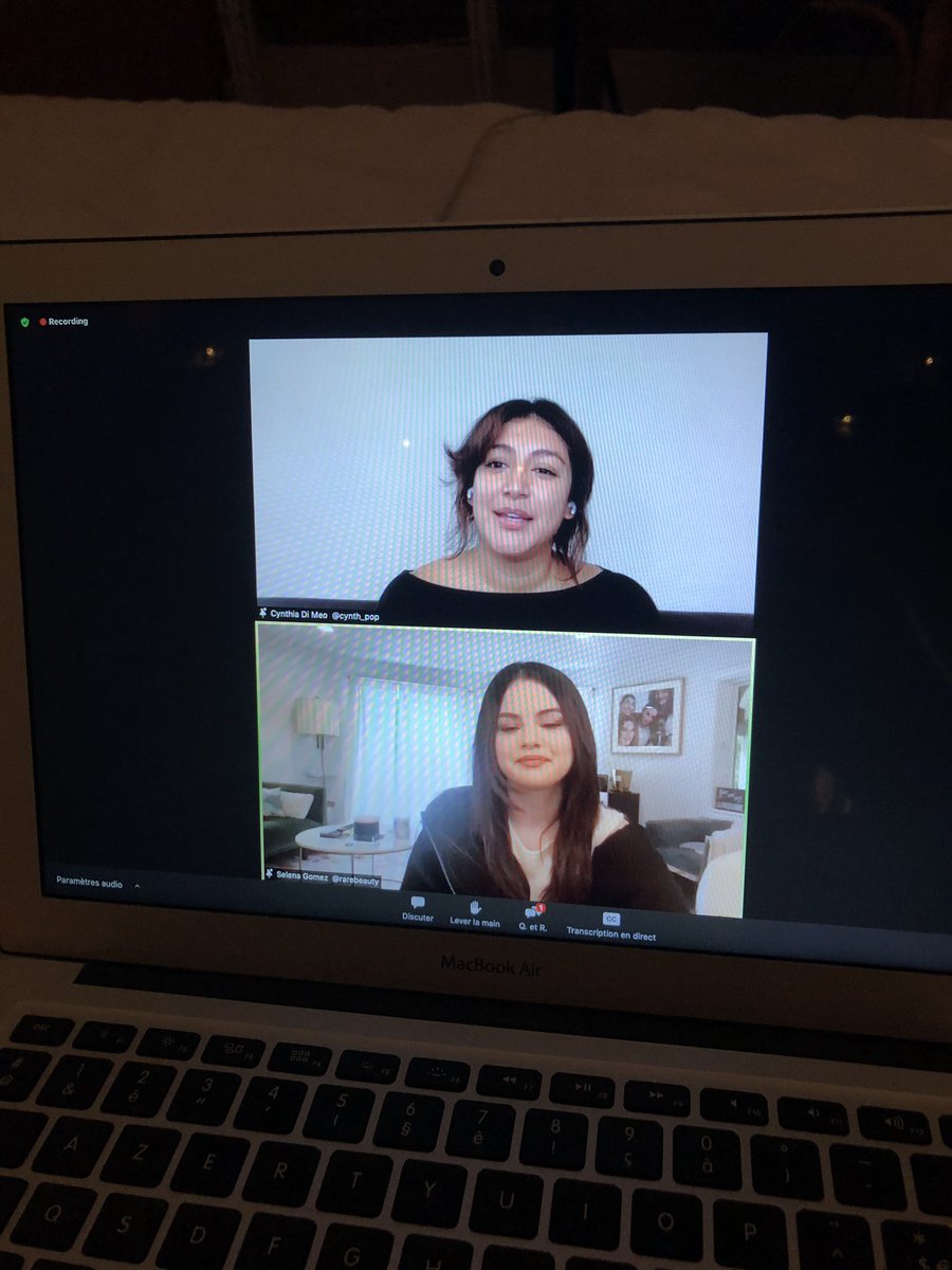 seleniftie's tweet photo. zoom call with @selenagomez, @rarebeauty, @Cynth_pop_ and @sephora π€ #SephoraEvents https://t.co/usEOpMTTLH